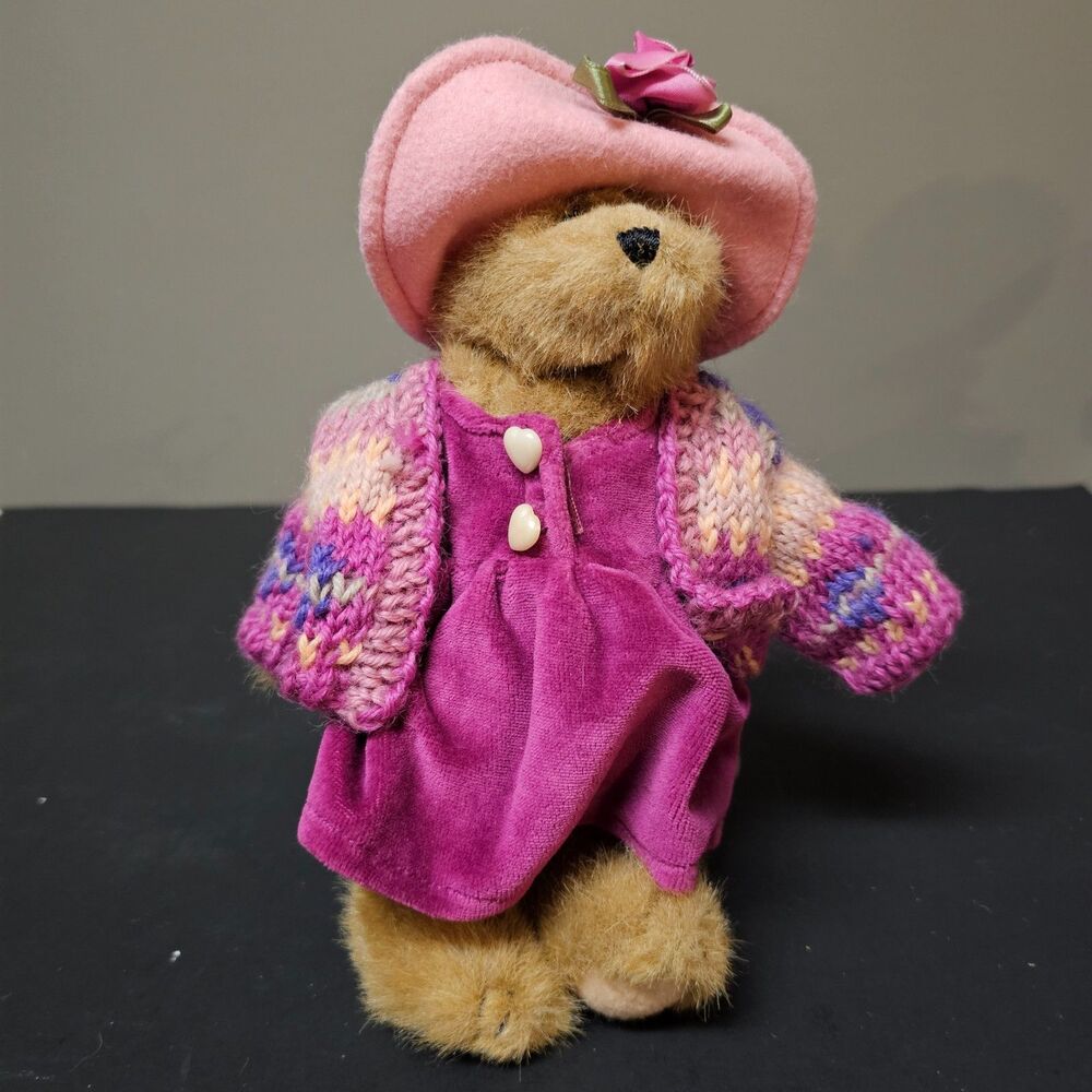 Boyds Bears Bailey Pretty in Pink Spring 1996 Vtg Retired 8" Stuffed Animal